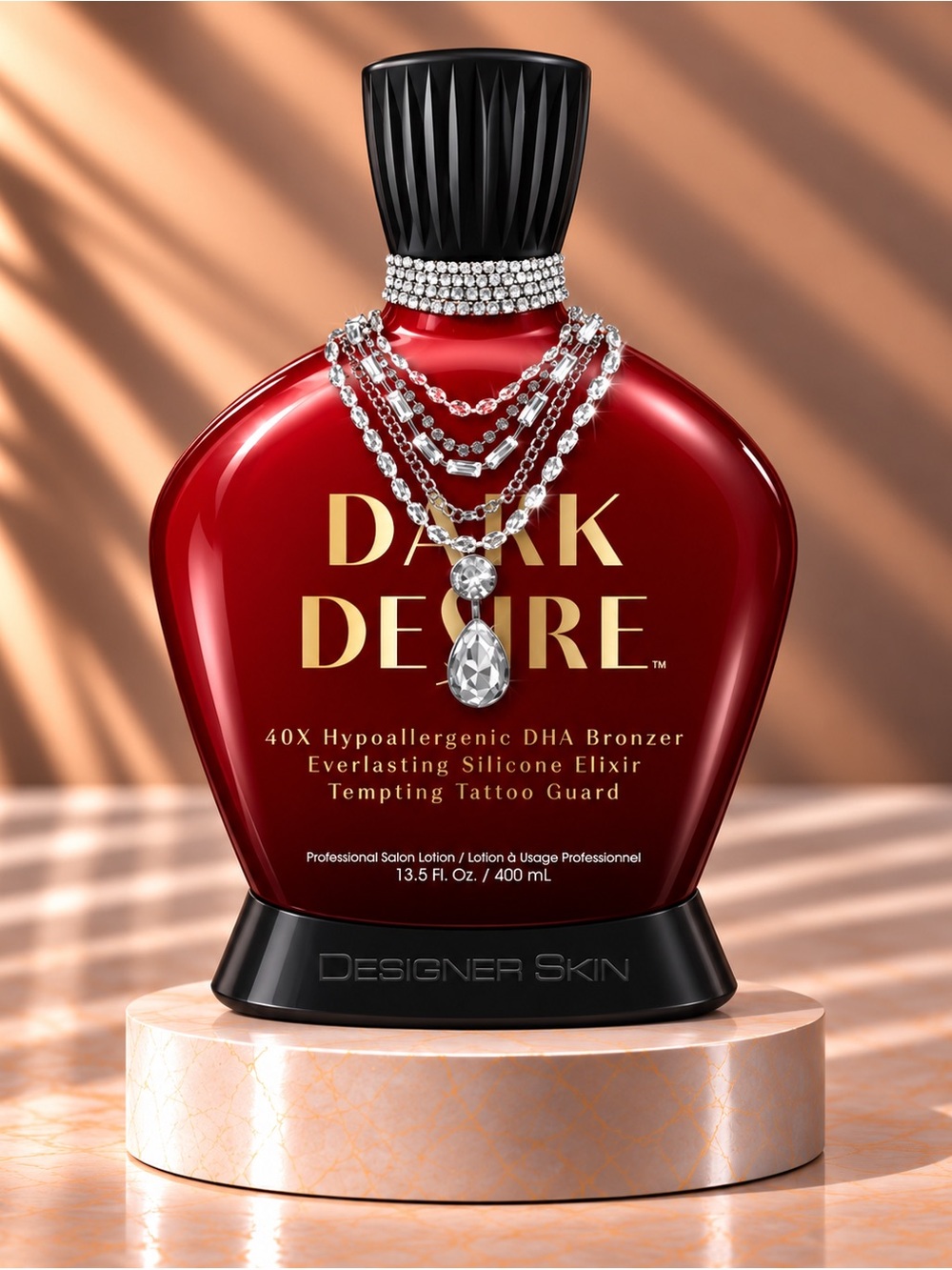 Designer Skin Dark Desire 40X Hypoallergenic DHA Bronzer Tanning Lotion 13.5 oz